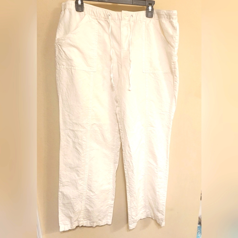 White Wide Leg Pants